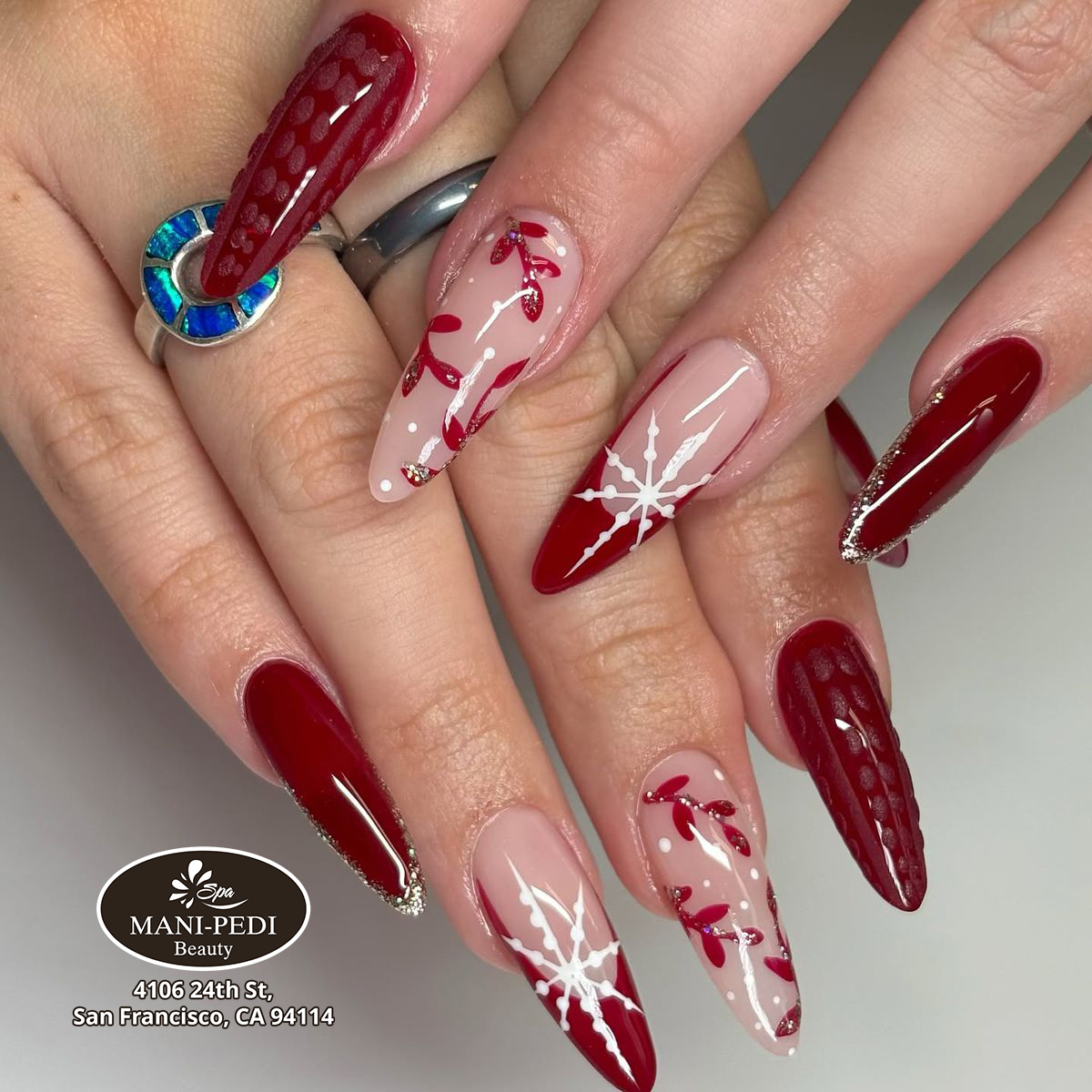 Holiday - Festive - Christmas Nail 